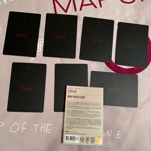 OFFICIAL BTS MOTS ON:E PHOTOCARDS SET #5 NO JUNGKOOK - Picture 2 of 2